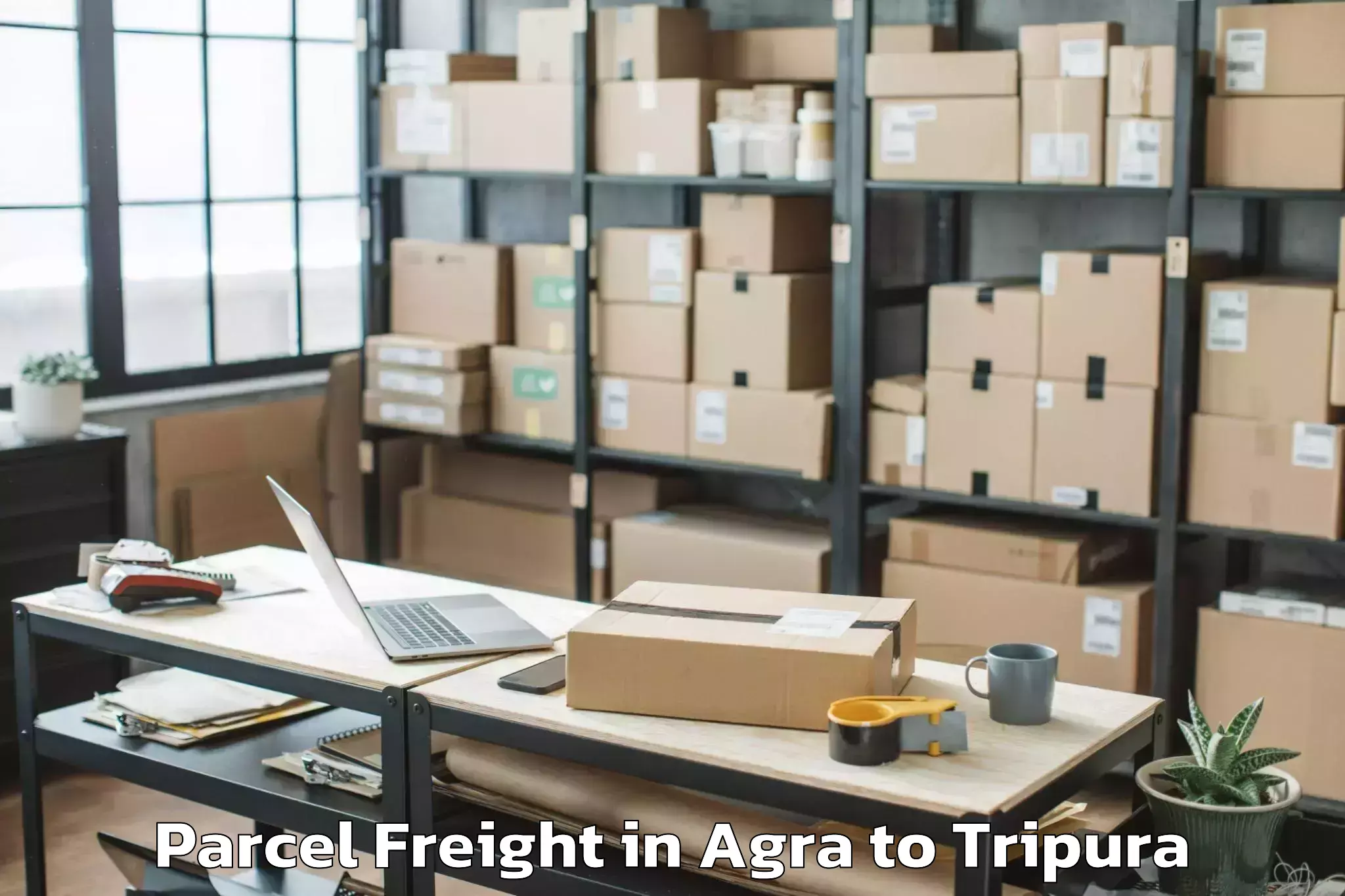 Agra to Khowai Parcel Freight